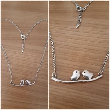 adidas samba srebrne: Pendant necklace, Material: Stainless steel — 17