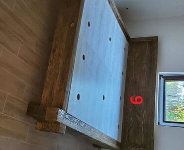 Stolice: Slika:1-2-3-4-5-6-Krevet bračni 25 Petar ručno rađeni krevet od drveta — 6