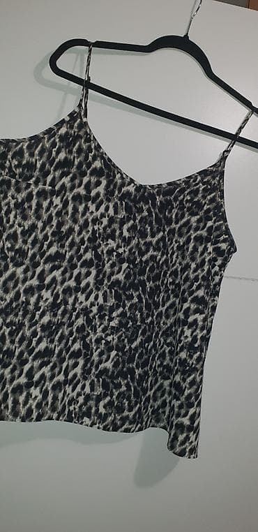 Topovi: Kousuljica/majica na podesive bretele sa animal leopard printom. - — 4