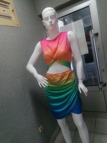 crop top c a: M (EU 38), color - Multicolored, Cocktail, Without sleeves — 2