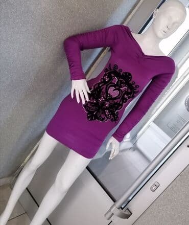 leprsave duge haljine: S (EU 36), color - Purple, Long sleeves — 4
