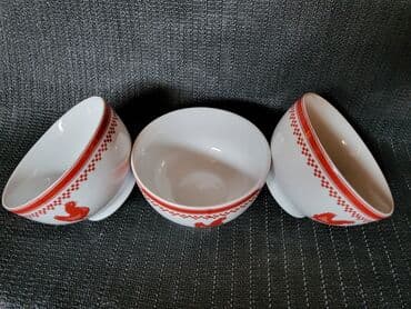 silikonski set za kuhinju: Cinije nove,vintaz za supe,corbe itd. pun porcelan. Komada 3 u — 4