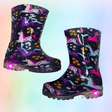 cizme sa crvenim djonom: Odlican model svetlecih gumenih cizmica koje svetle na pritisak — 2