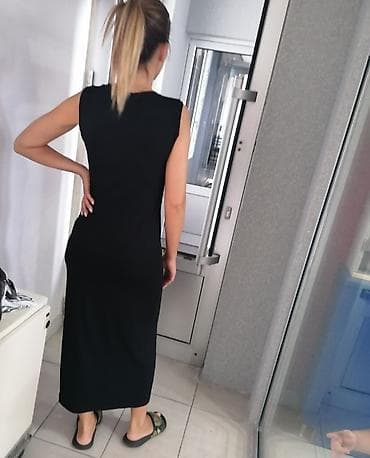 Haljine: Vrhunska duga haljina Pamuk viskosa elastin vel S M Novo Uvoz — 4