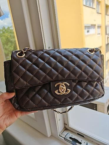 chanel chance cena: Chanel Elegantna ženska torba u tamno braon boji, sa prošivenim — 1