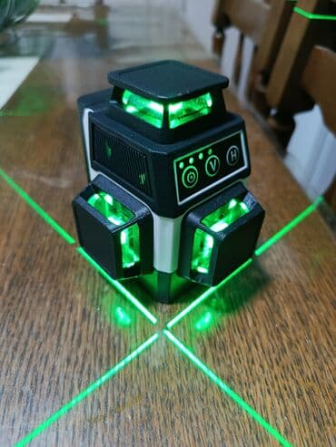 Sekire: PRACMANU laserski nivelator – želeni/zeleni snop, samonivelirajući — 8