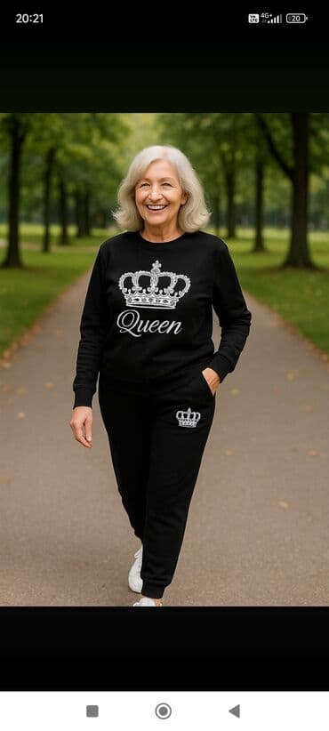 poliester trenerke: Komplet, M, Nike, bоја - Crna, Pamuk — 27