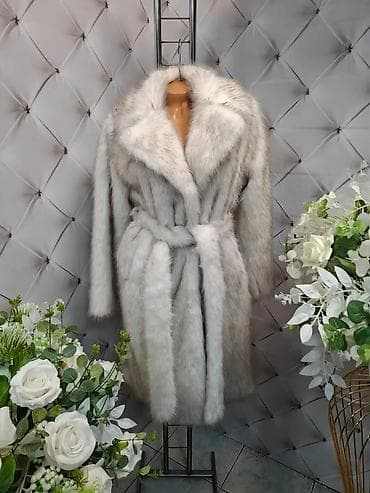 Men's Clothing: With lining, Faux fur, color - Grey — 1