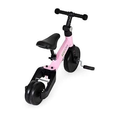 guralica za blizance: ECOTOYS Tricikl 2u1 – roze (YM-BT-6PUSHPINK-250) Višenamenski dečiji — 4