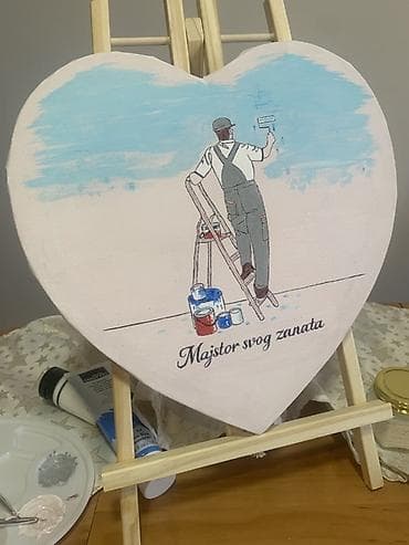 Daske za peglanje: Ručno oslikane personalizovane slike na platnu – unikatni pokloni - — 2