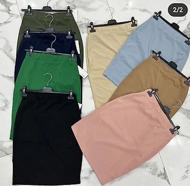 Suknja iznad kolena na lastis sa elastinom svetlo