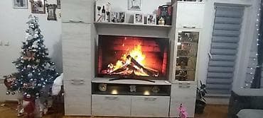 beba kids sabac: Dnevna soba – TV komoda/segment sa vitrinom i ormarima - Moderan — 2