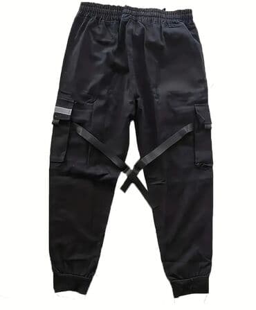 muške zimske jakne c a: Sweatpants, 2XL (EU 56), color - Black, Microfibre — 1