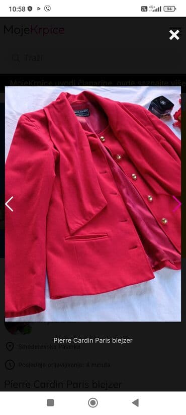 zeleni sako i pantalone: M, bоја - Crvena — 2