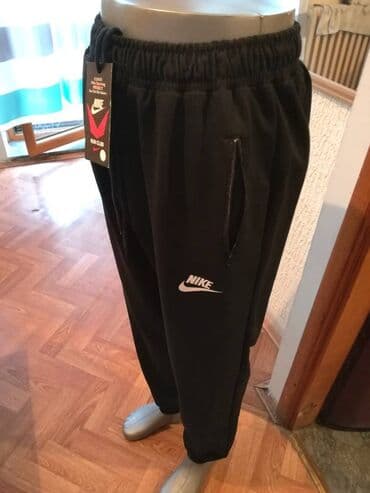 Trenerke: Nova muska pamucna trenerka donji deo Nike Crna 3XL 4XL. Turska — 1