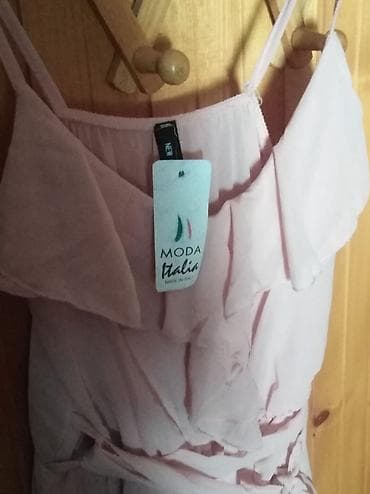 ivana: Dugačka letnja haljina „Moda Italia“ – Made in Italy - Boja: puder — 2