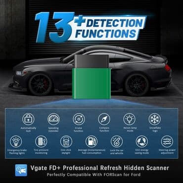 merac pritiska u gumama: Vgate vLinker FD+ ELM327 V2.2 Forscan za Ford i Mazdu, Bluetooth 4.0 — 5