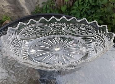 lavabo sa ormaricem 40 cm: Vintage kristalna činija na nožicama - Ex-Yu Kristal ​Na prodaju — 2