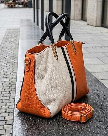 Elegantna ženska torba od teksturirane eko-kože u kombinaciji