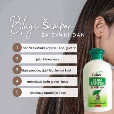 sapun za brijanje: Limes blagi šampon za svaki dan, u kombinaciji sa pakovanjem za kosu — 3