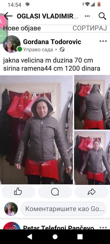 kaput vero moda: Ženske zimske jakne – više modela i veličina 1) Siva prošivena jakna — 1