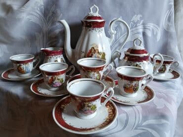 Antikviteti: Servis za kafu,nov,Fena porcelan nemacki 70te. Servis za 6 osoba — 1