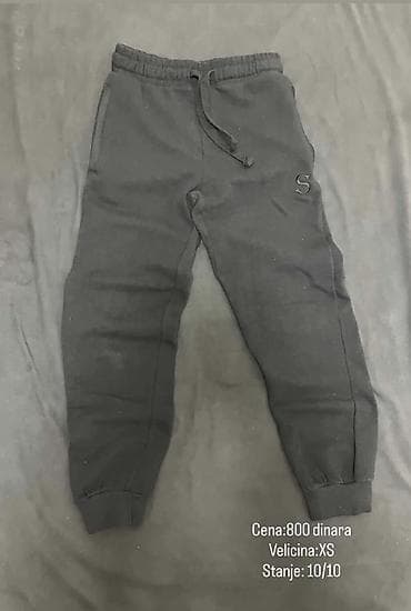 pepco koferi za decu: Tamnosive trenerke/jogger pantalone - Veličina: XS - Elastični pojas — 1