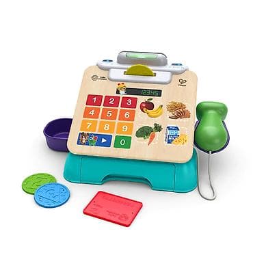 Hape kasa – interaktivna drvena igračka za igru uloga Šifra