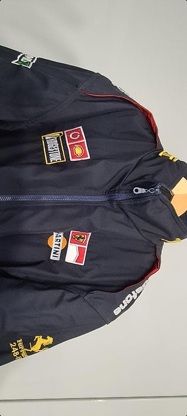 vunene jakne: ★ Na prodaju potpuno nova tamno plava trkačka jakna Ferrari F1 Michael — 9