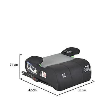 Autosedišta: Auto sedište buster Monza sa ISOFIX-om 125–150 cm, Grey Opis: - — 2
