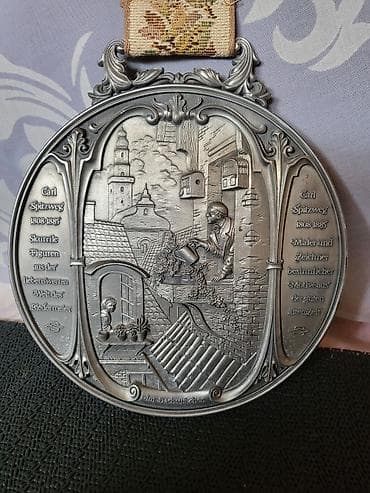 grobari kraljevo: Zidna plaketa Zinn,kalaj Carl Spitzweg iz 70ih.godina. Nemacka — 6