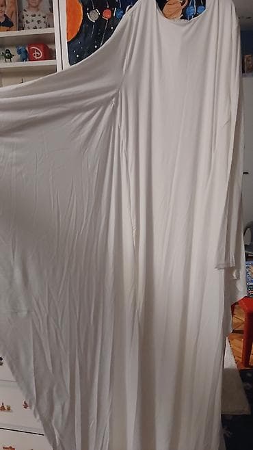 nova torba: Elegantna “šišmiš” haljina sa dugim, lepršavim rukavima – maxi kroj - — 2