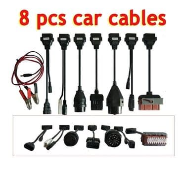 set za izvlacenje limarije: OBD2 kompletan set 8 auto kablova WOW CDP TNESF DELPHI ORPDC Auto — 11