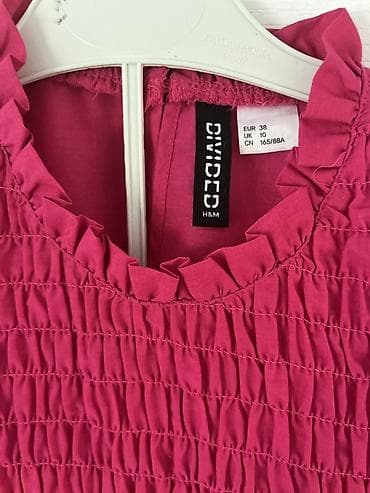 kosulja i pantalone kombinacije zenske: H&M Divided bluza, ženska - Boja: intenzivno pink/fuksija - — 2
