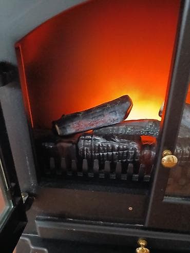 lavabo sa ormaricem 50cm: Električni kamin sa efektom plamena - Slobodno‑stojeći model u — 2