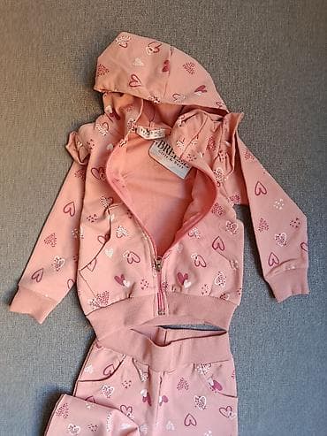 popke za decu: Set trenerks od pamuka za devojčice uzrsta 3 godine — 6