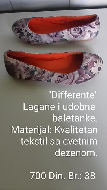 “Differente” baletanke - Lagane i udobne - Materijal: kvalitetan