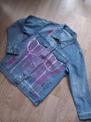 Women's Sweatsuits: Teksas jakna nova prelep model,odgovara do L veličine — 1