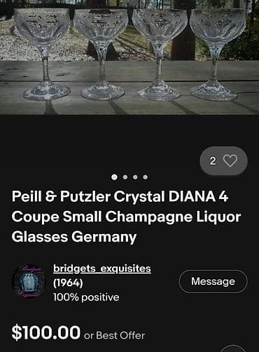 blago zemlje cela kolekcija: Case lux case P i P,kristal,rucni rad iz 50,60ih.godina — 2