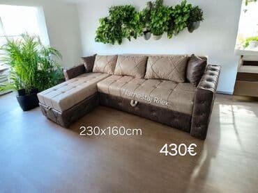Ugaona garnitura – Nameštaj Rilex - Dimenzije: 230 x 160 cm - Cena — 7