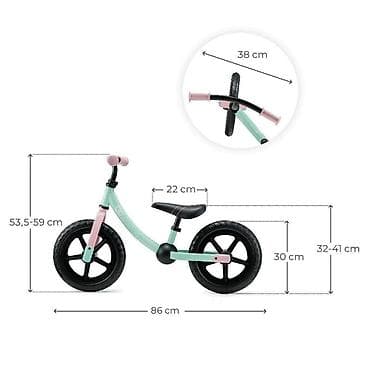Dečiji bicikli: KINDERKRAFT BICIKL GURALICA 2 WAY NEXT CANDY MINT Balans bicikl sa — 1