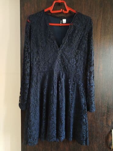 haljine duga novi sad: L, bоја - Tamnoplava, Koktel, klub, Dugih rukava — 2