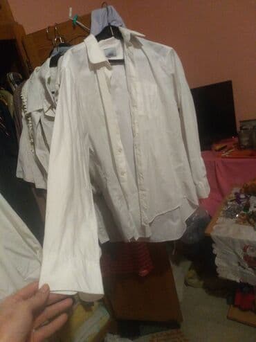 muški džemperi od kašmira: Shirt Long sleeves, L (EU 52), Ralph Lauren, color - White, Cotton — 6