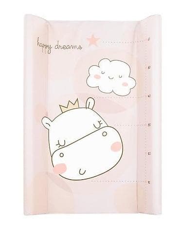 komode za bebe akcija: KIKKA BOO tvrda podloga za povijanje 80×50 cm – Hippo Dreams (šifra — 1