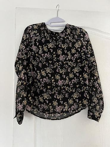 zenske pantalone sinsay: Sinsay ženska bluza – model XS (34/36) - Boja: crna osnova sa sitnim — 3