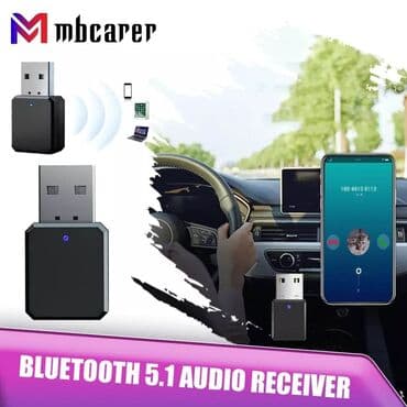gps lokator bez sim kartice: Hands free Bluetooth Aux USB audio prijemnik Bluetooth 5.1 audio — 2