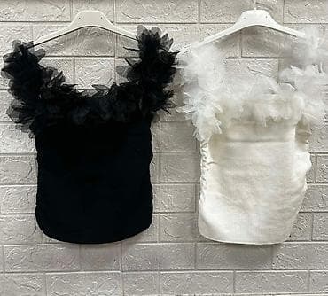 heklane majice pinterest: Majica bez rukava sa 3D cvetovima od tila. Bogate 3D cvetne aplikacije — 3