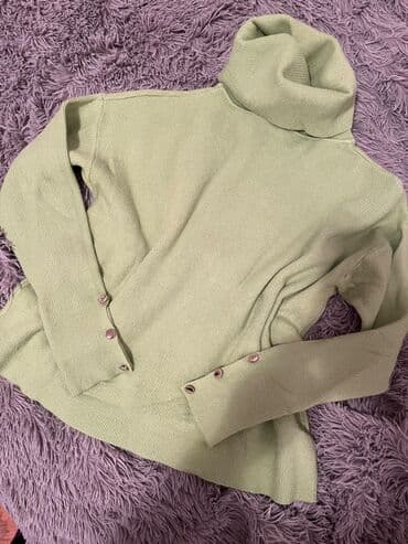 Women's Sweaters, Cardigans: S, M, L, Satin, Buckle — 1