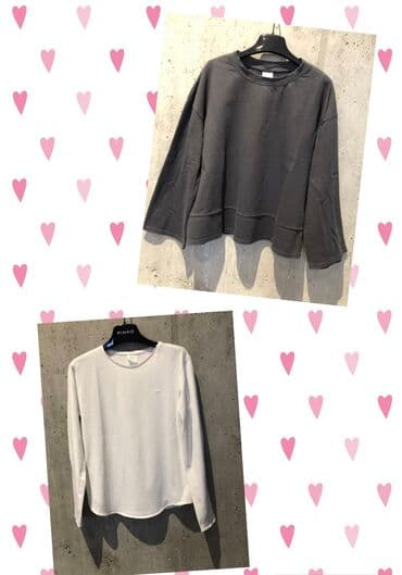 DVE Nove ZARA MAJICE Velicina 11 - 12 god Tamnije sive boje u odnosu