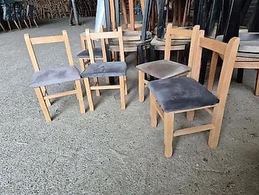 tv stocic forma ideale: Set drvene stolice sa tapaciranim sedištima - Materijal: masivno — 5